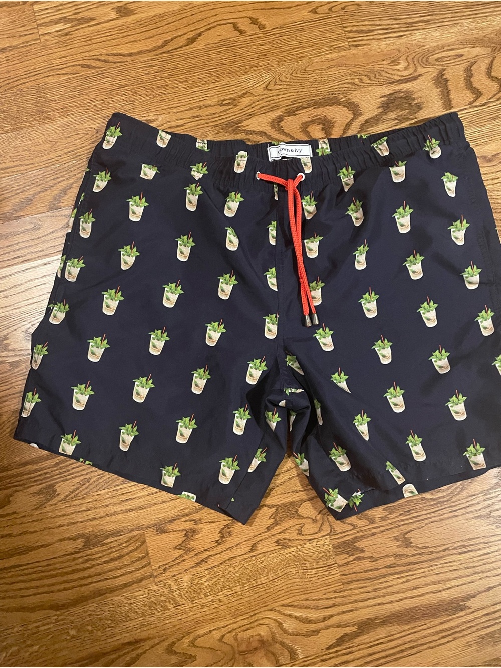 Like New Men’s swim trunks with mojito print